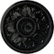 Ekena Millwork Edinburgh Ceiling Medallion (Fits Canopies up to 5 1/4"), Hand-Painted Black Pearl, 18"OD x 1 3/4"P CM18EDBPS - alternate 1
